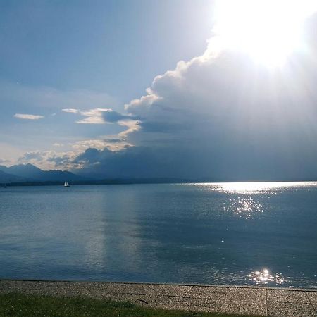 Ad Fontes Suite - 80Qm Mit 3 Zi & Sauna & 2 Badern Am Chiemsee! Übersee Εξωτερικό φωτογραφία