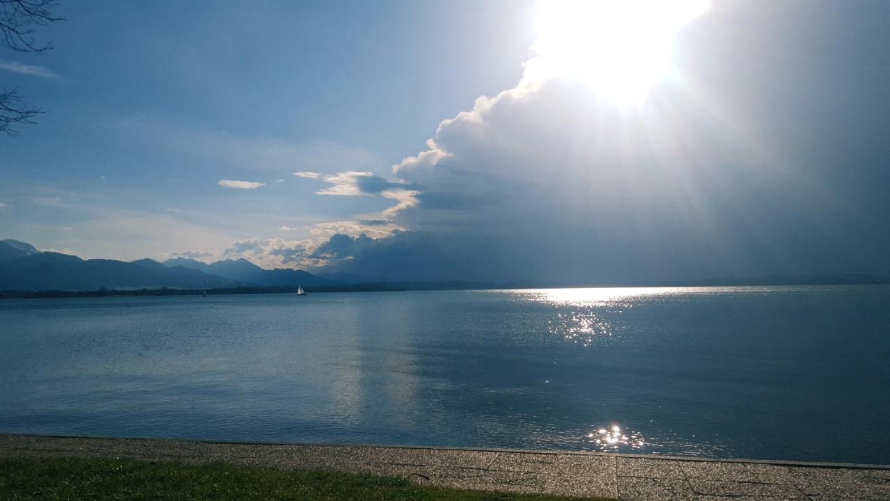 Ad Fontes Suite - 80Qm Mit 3 Zi & Sauna & 2 Badern Am Chiemsee! Übersee Εξωτερικό φωτογραφία